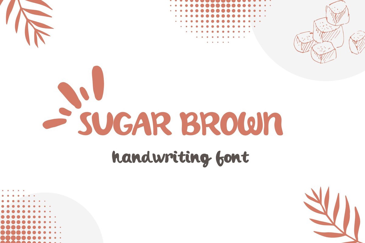 Font Sugar Brown: download and install on the WEB site