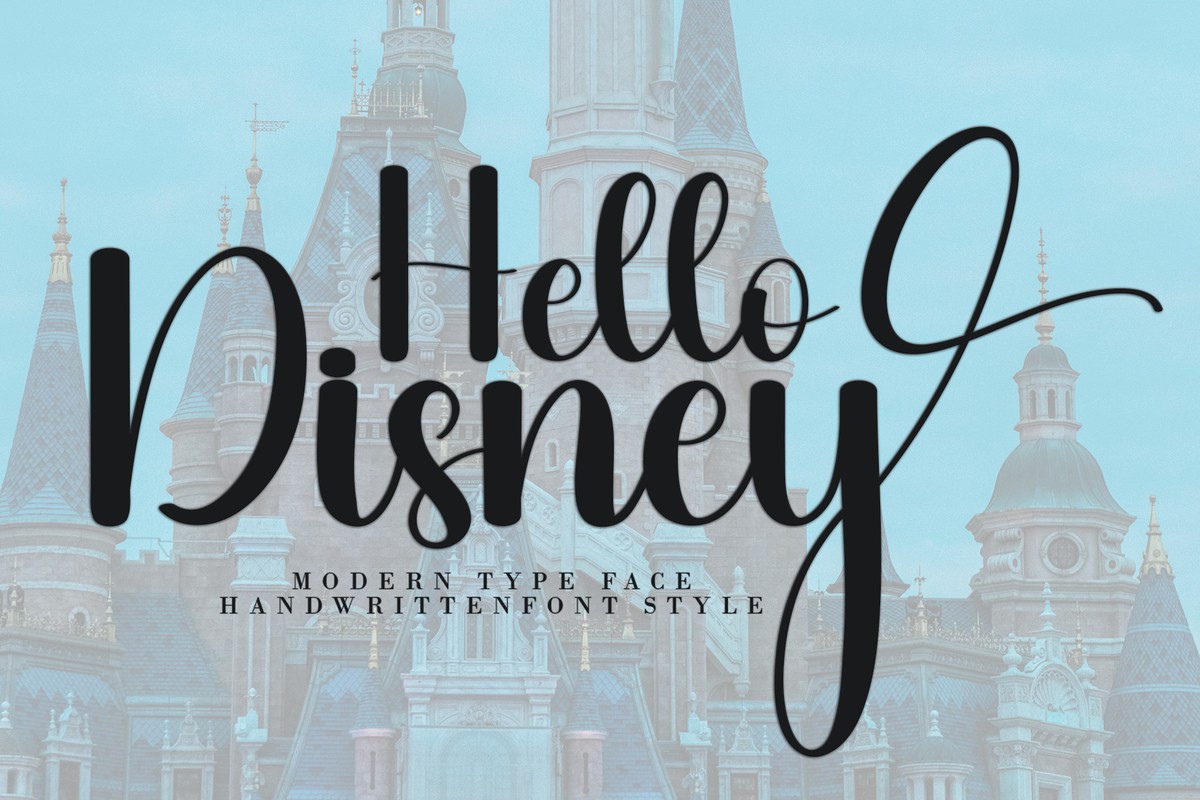 Font Hello Disney