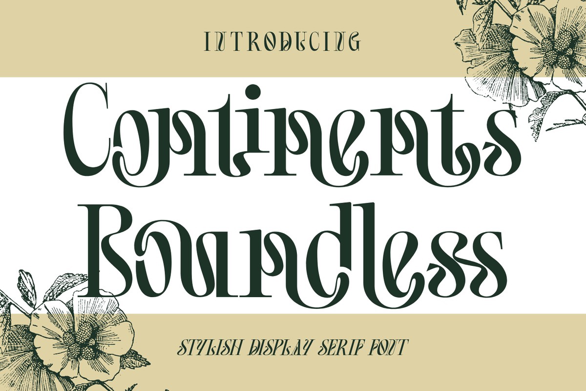 Font Continents Boundless