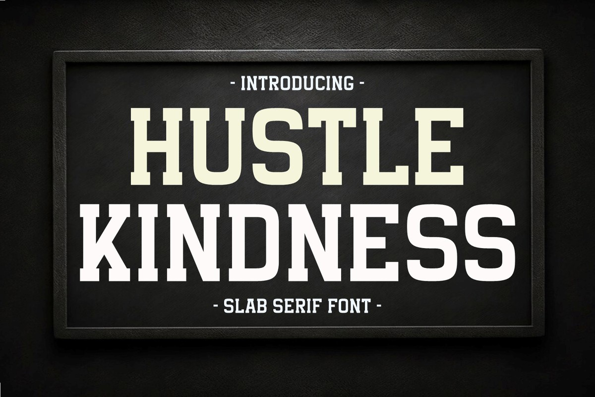 Font Hustle Kindness