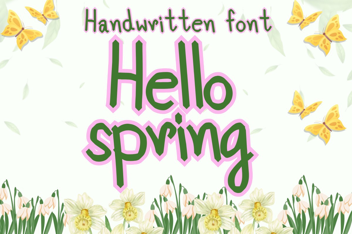 Font Hello Spring