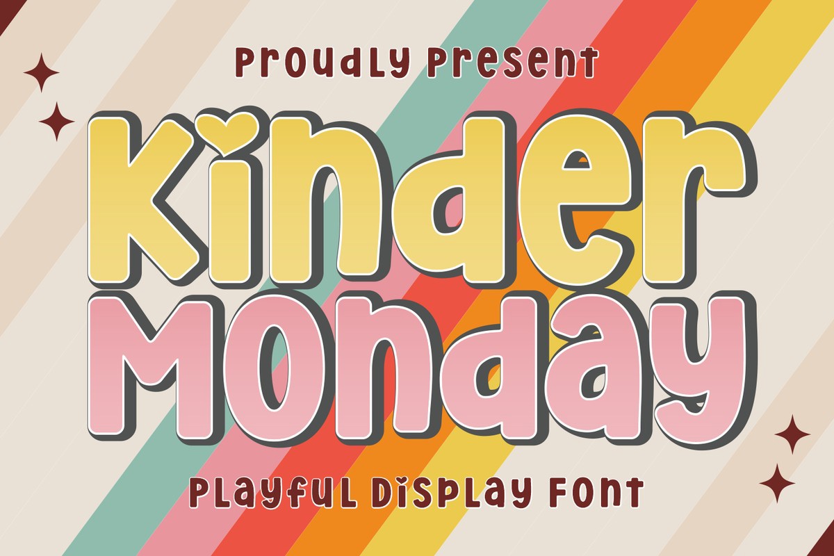 Font Kinder Monday