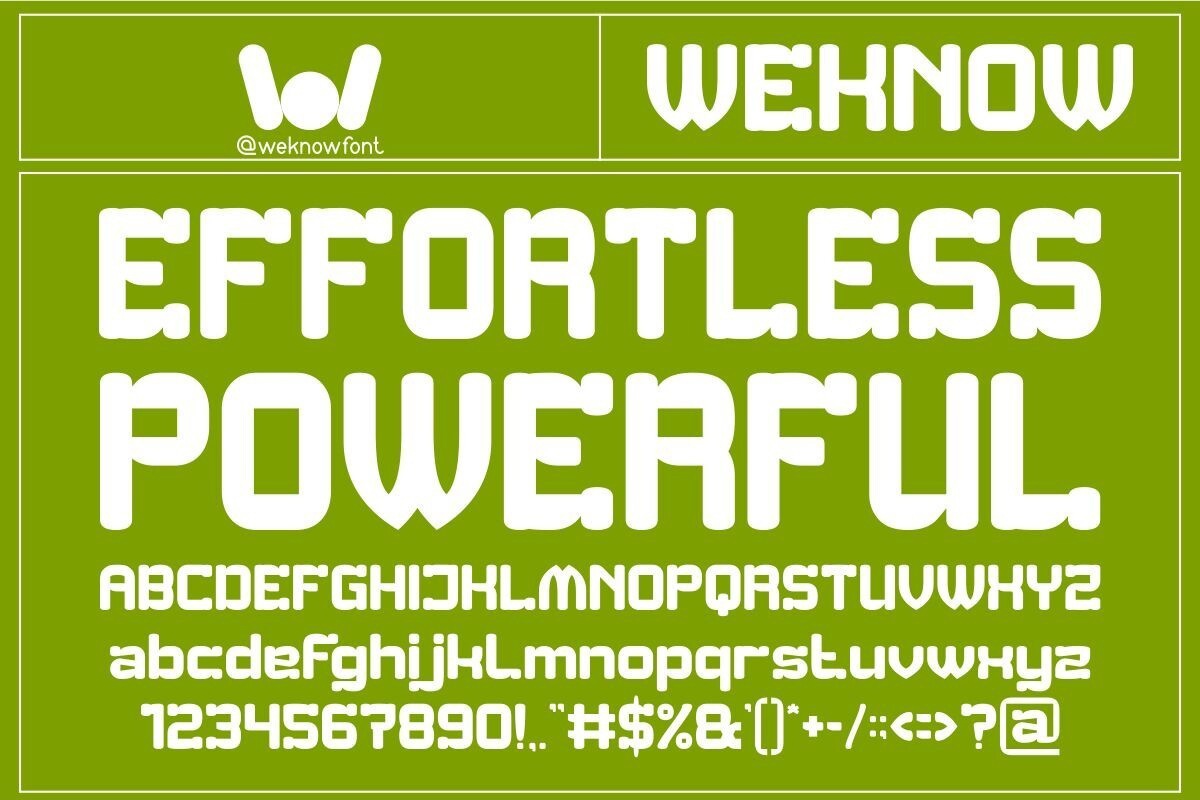 Font Effortless Powerful