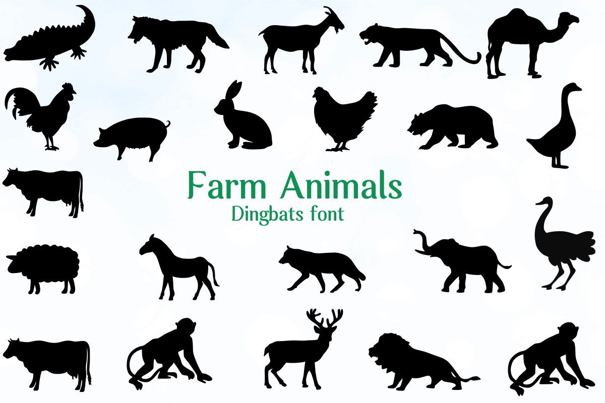 Font Farm Animals