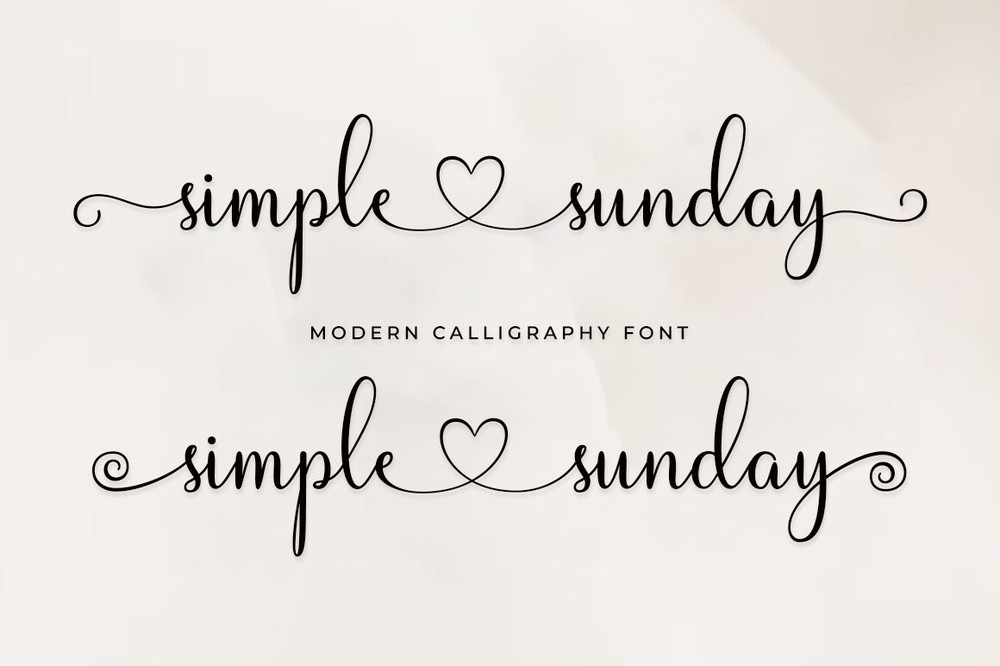 Font Simple Sunday