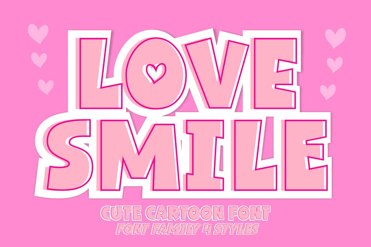 Font Love Smile