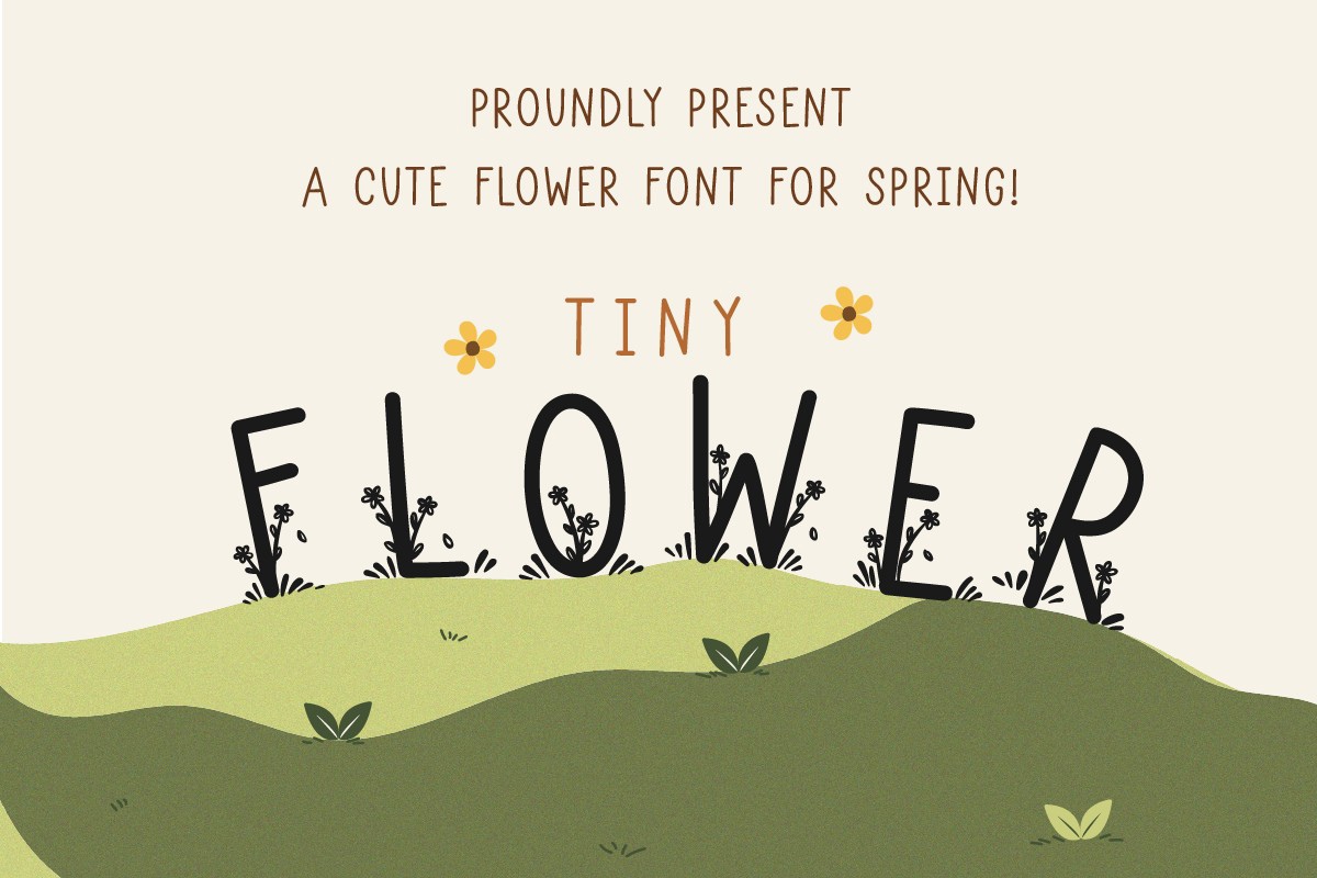 Font Tiny Flowers