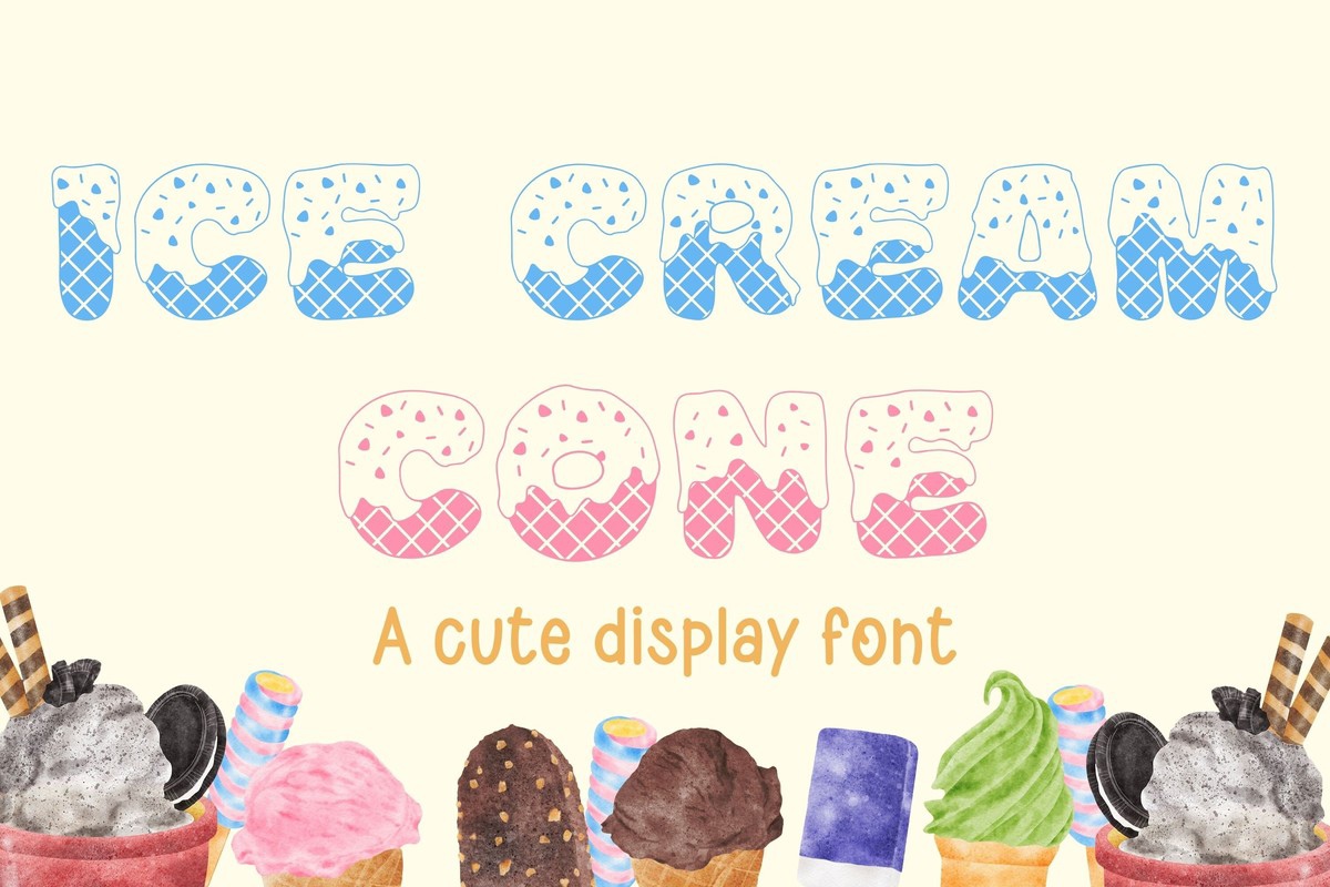 Font Ice Cream Cone