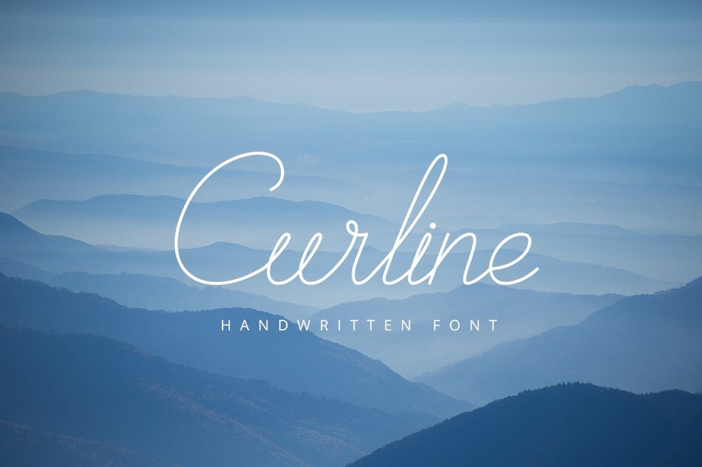 Font Curline