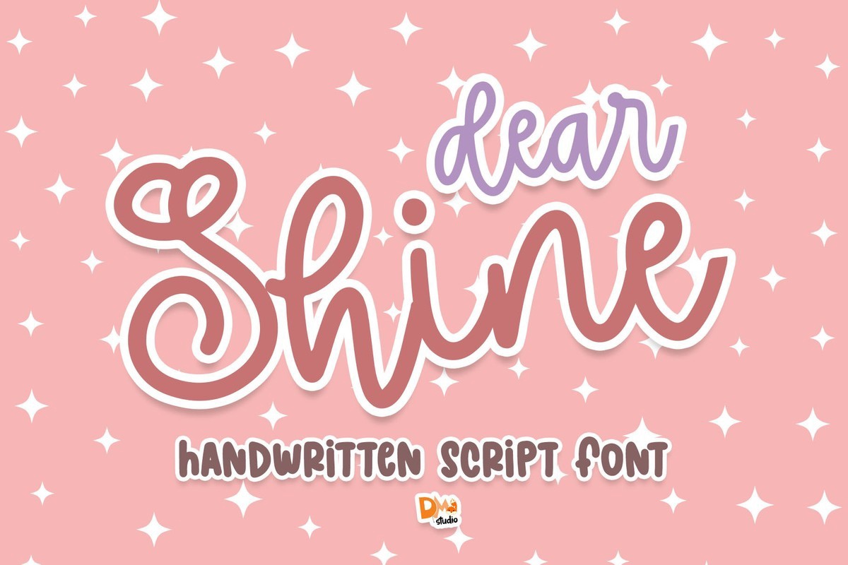 Font Dear Shine