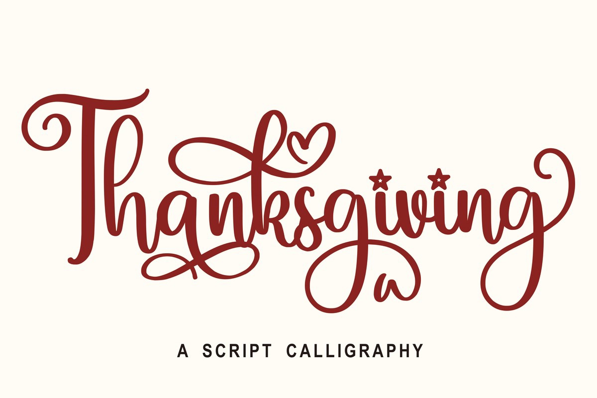 Font Thаnksgiving