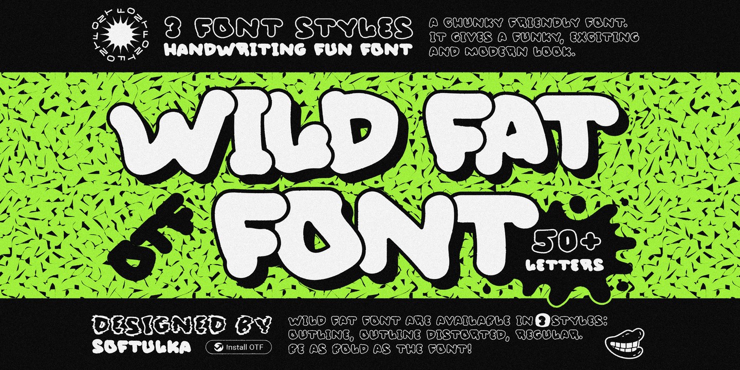 Font Wild Fat Font