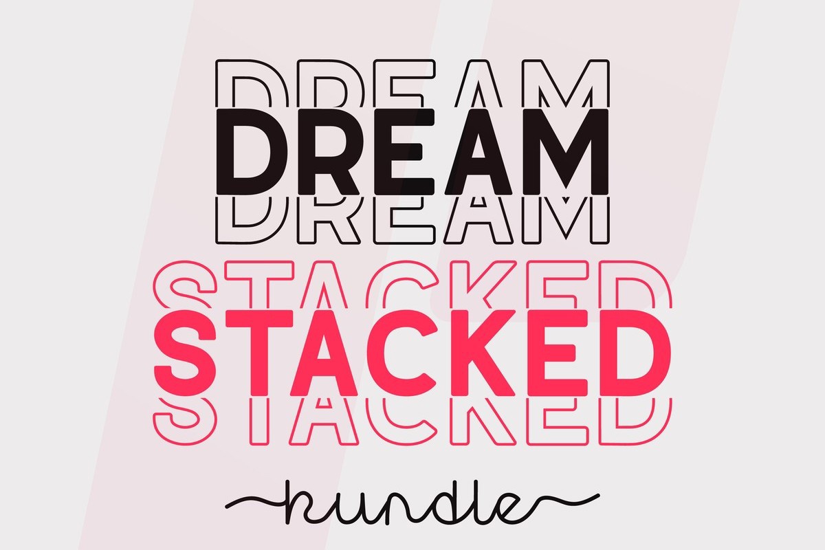 Font Dream Stacked