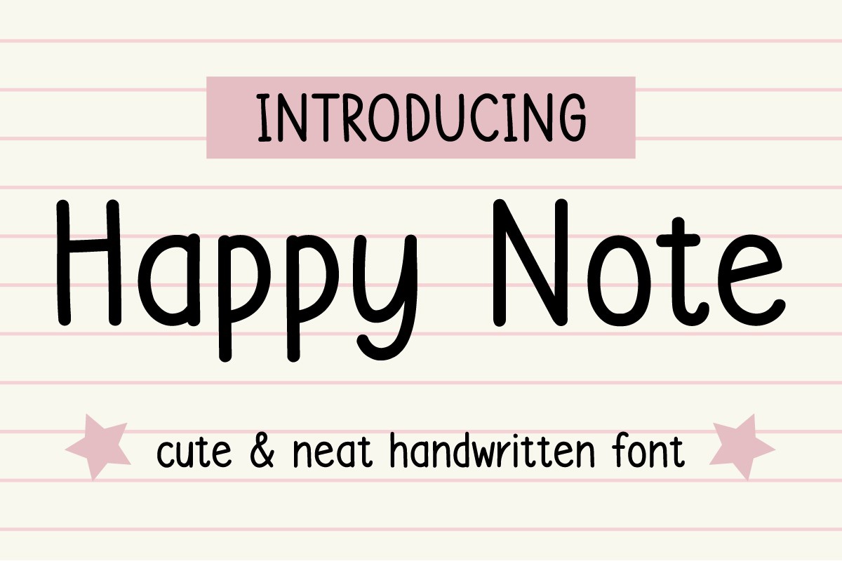 Font Happy Note