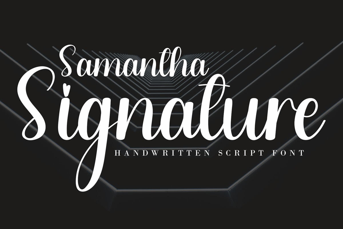 Font Samantha Signature