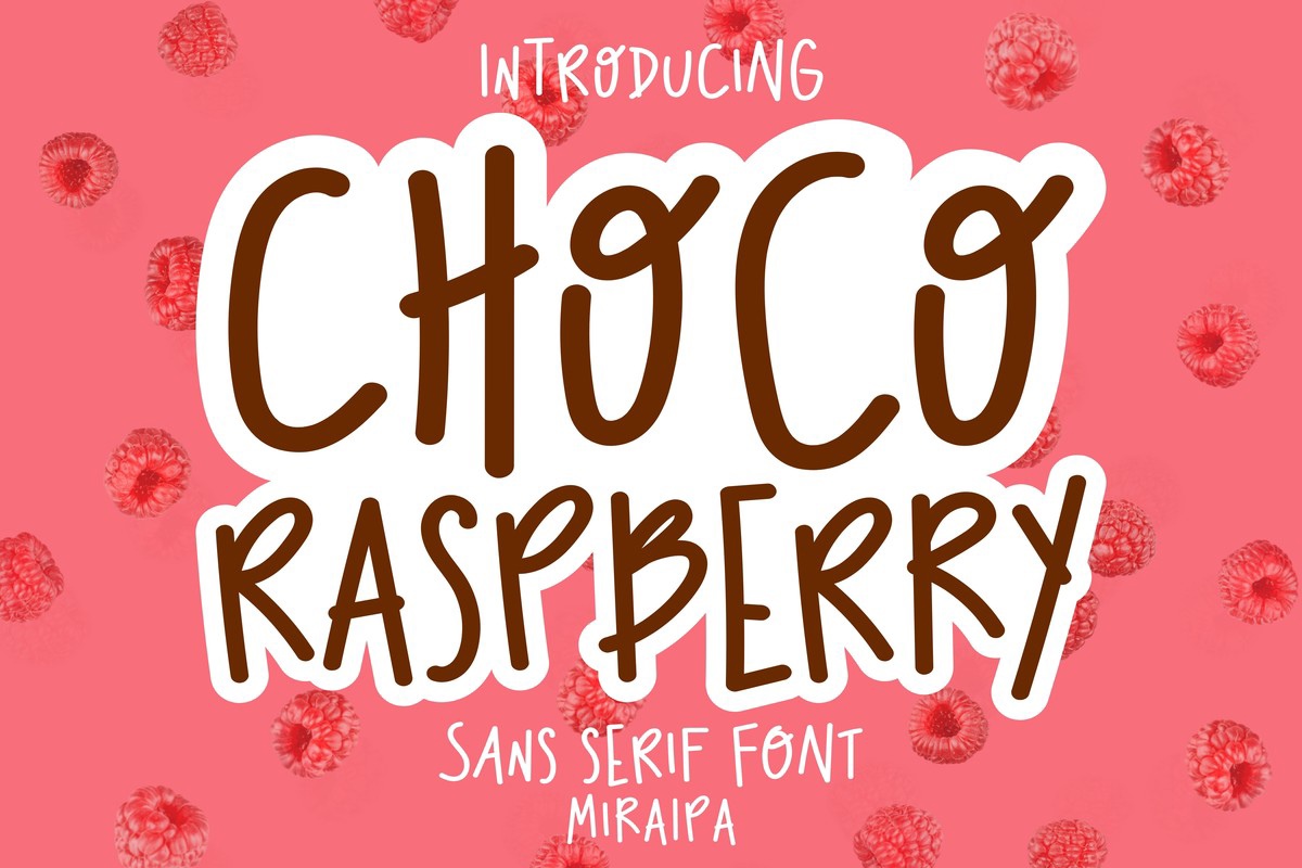 Font Choco Raspberry