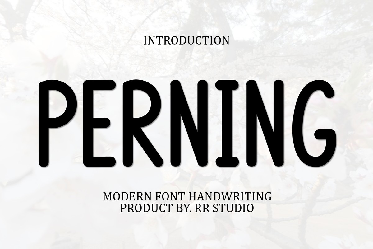 Font Perning