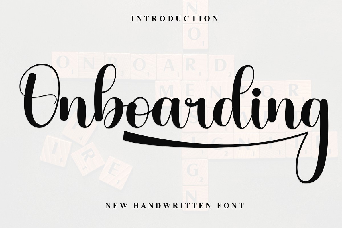 Font Onboarding