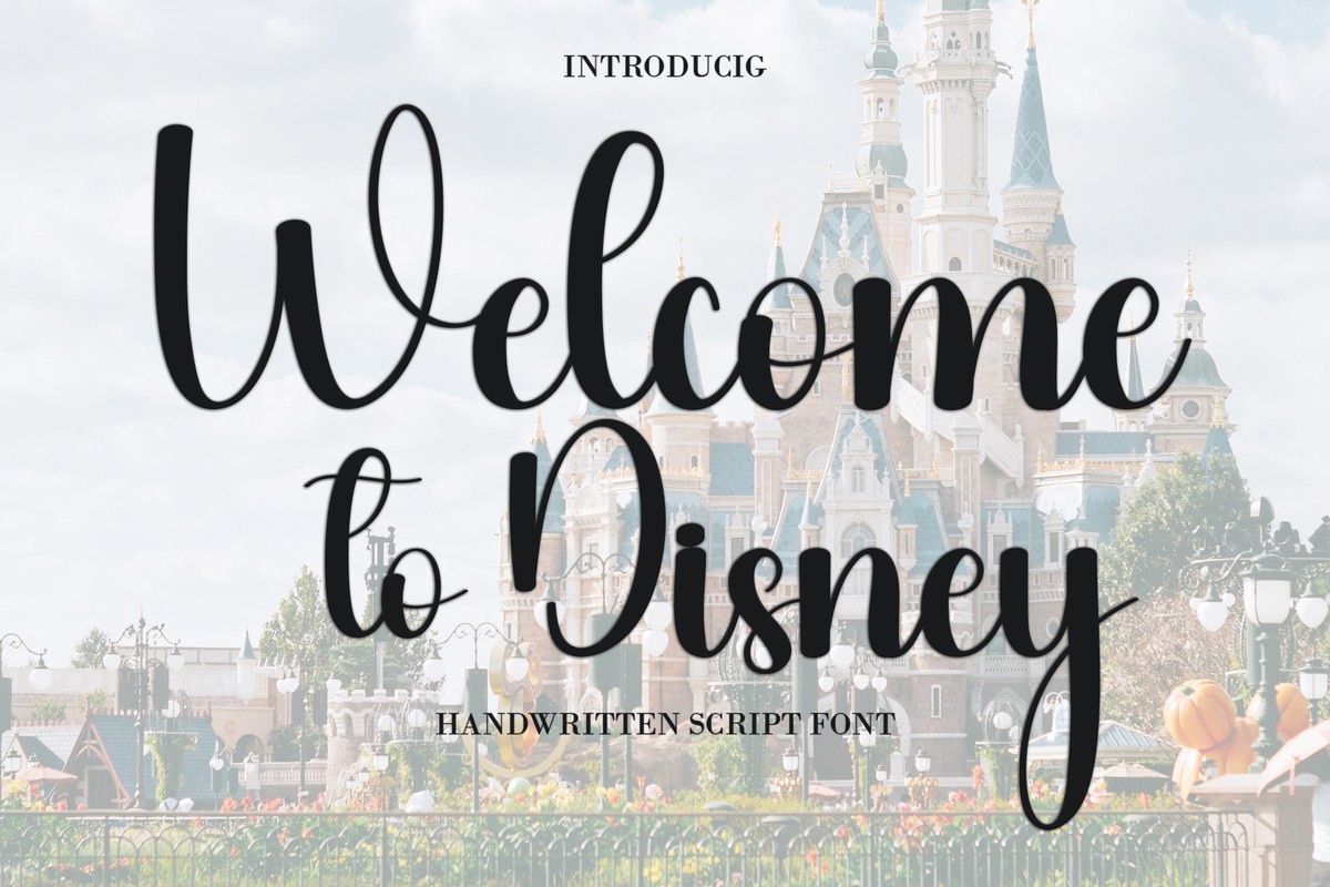 Font Welcome to Disney