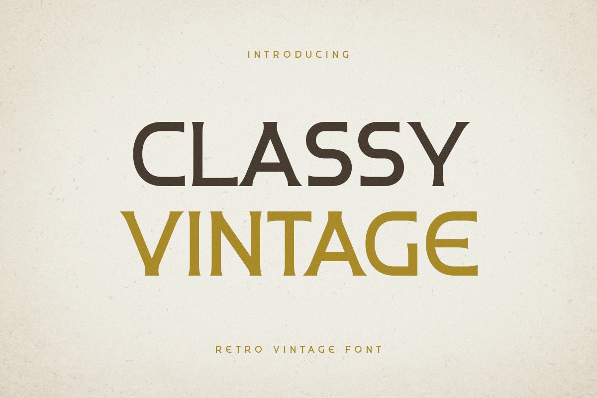 Font Classy Vintage