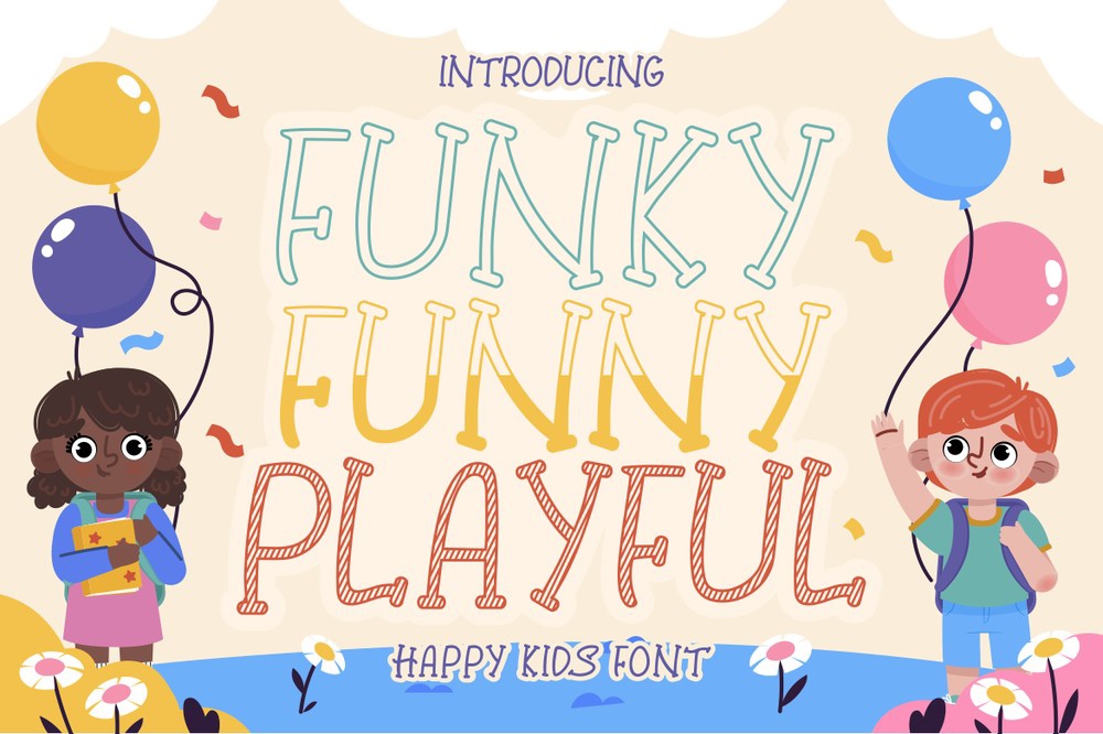 Font Funky Funny Playful