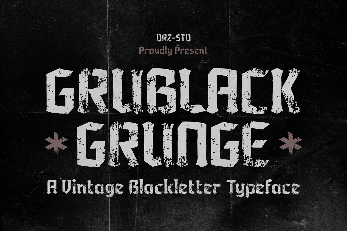 Font Grublack: download and install on the WEB site