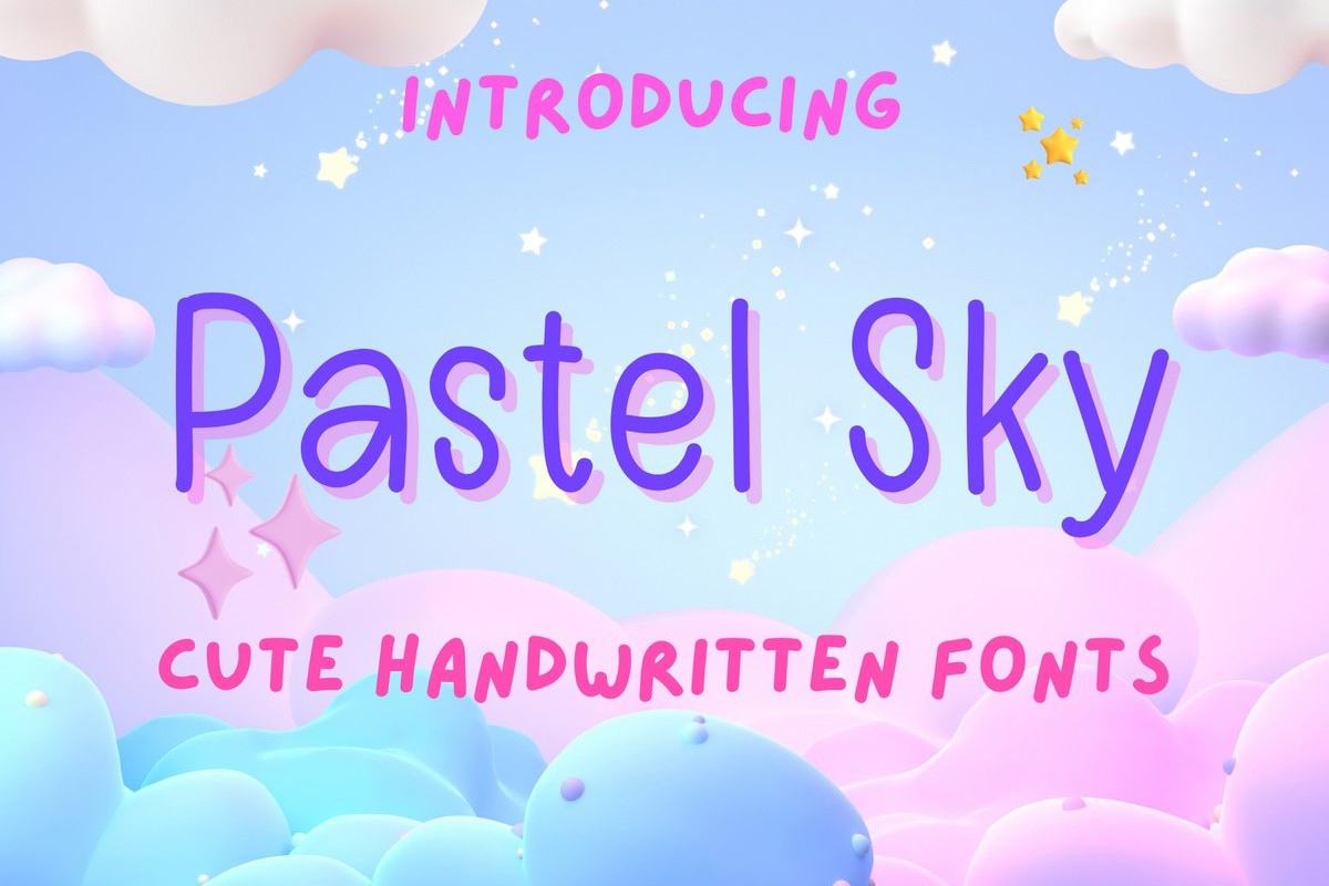 Font Pastel Sky