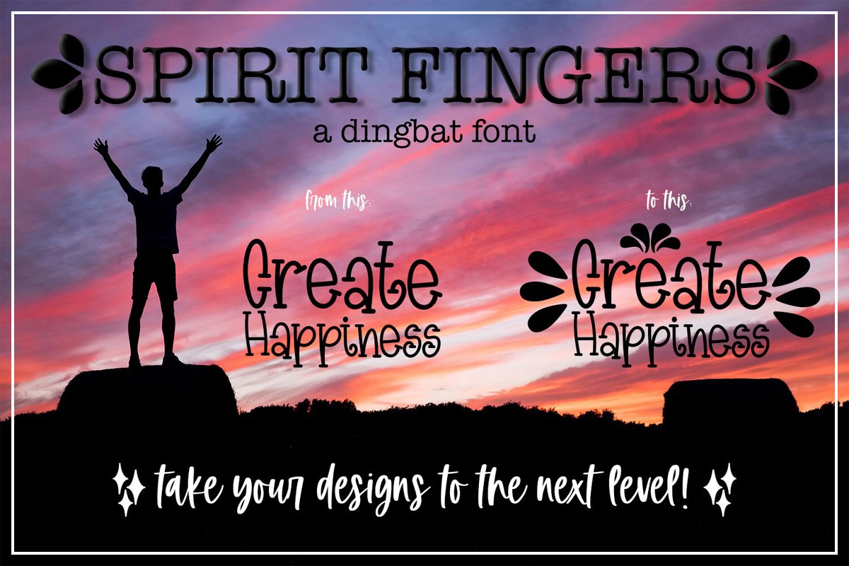 Font Spirit Fingers: download and install on the WEB site