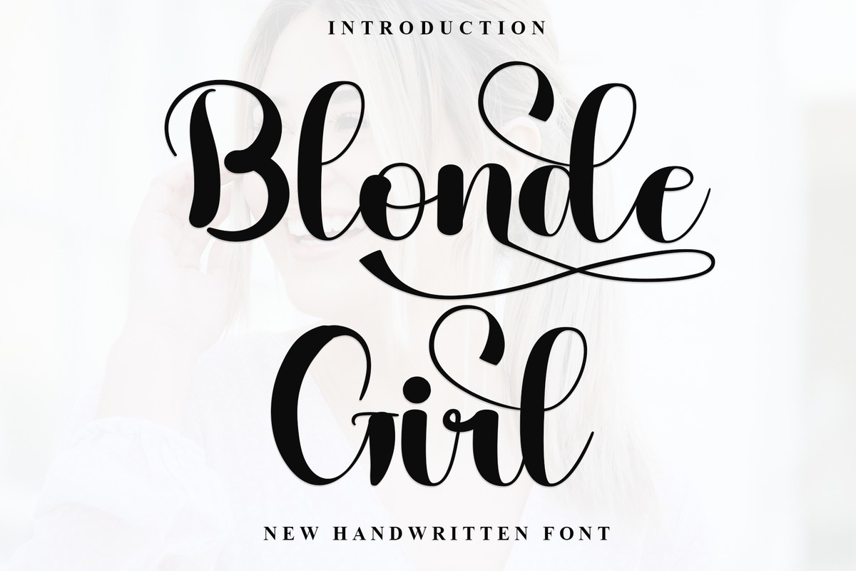 Font Blonde Girl