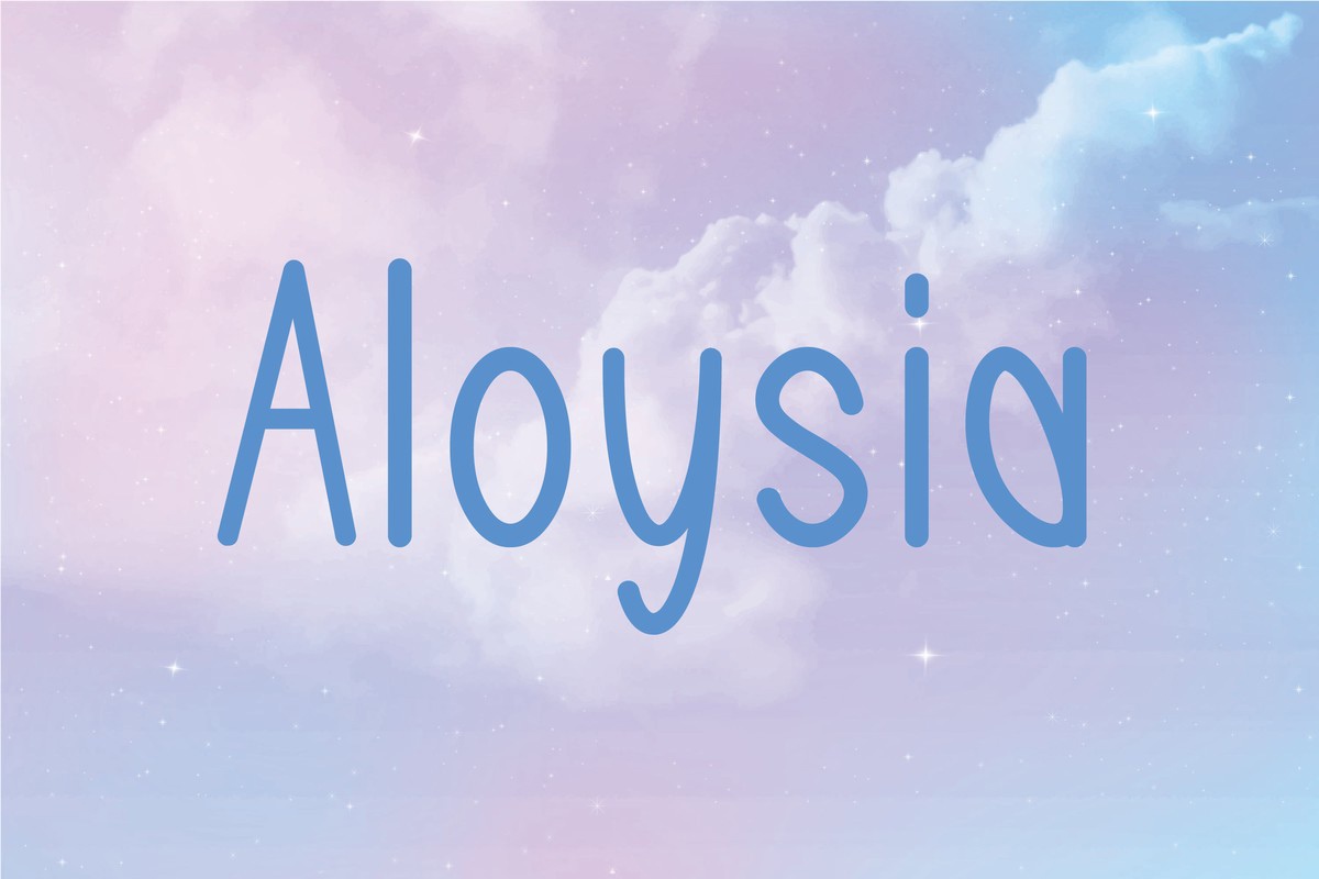 Font Aloysia