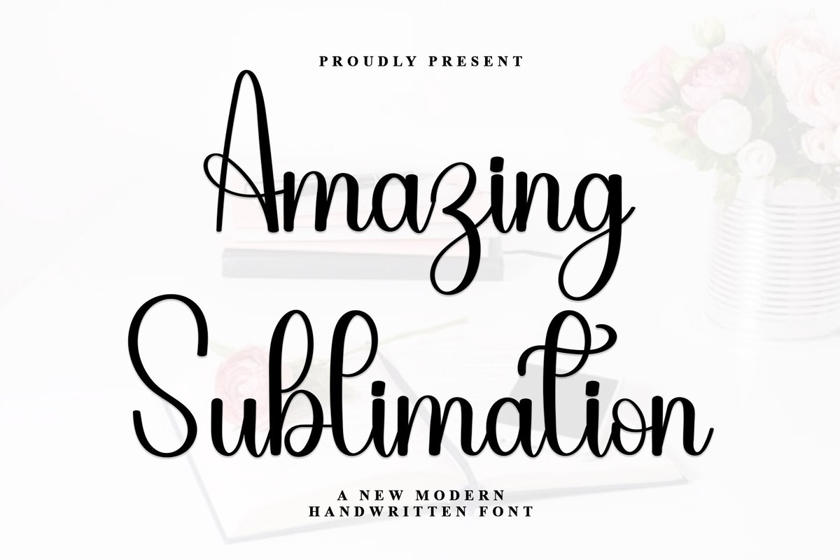 Font Amazing Sublimation