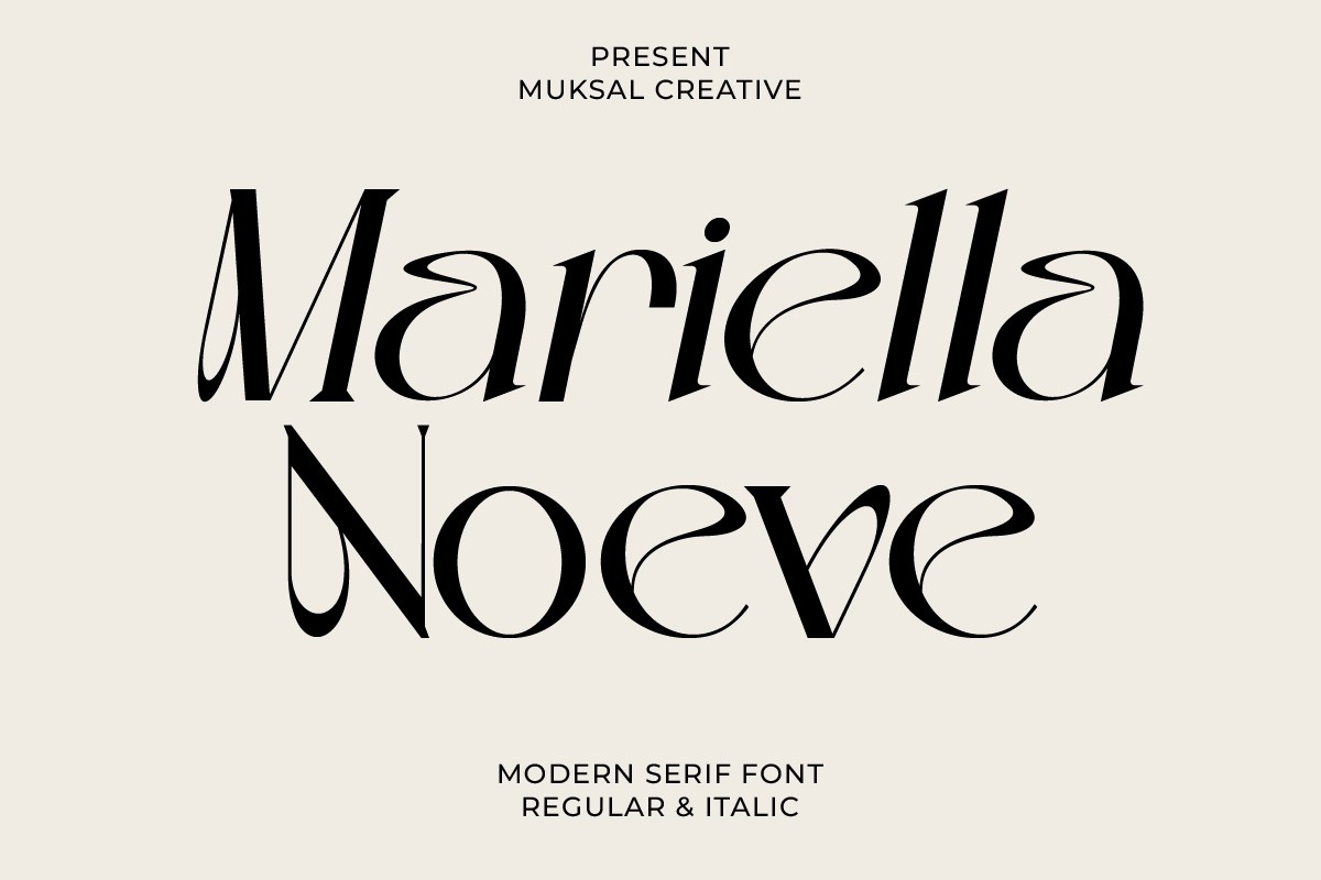 Font Mariella Noeve