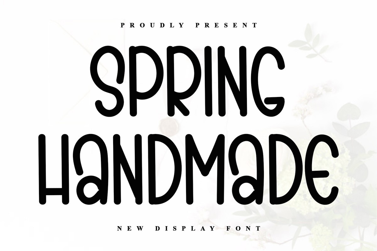 Font Spring Handmade