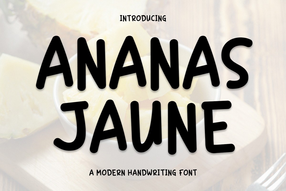 Font Ananas Jaune