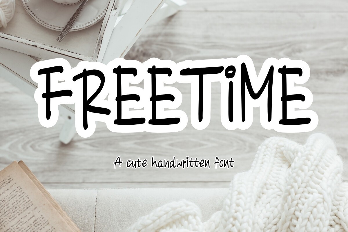 Font Free Time: download and install on the WEB site