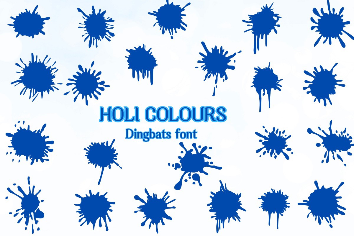 Font Holi Colours