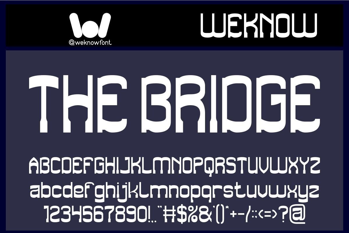 Font The Bridge