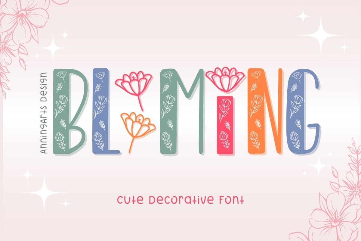 Font Blooming