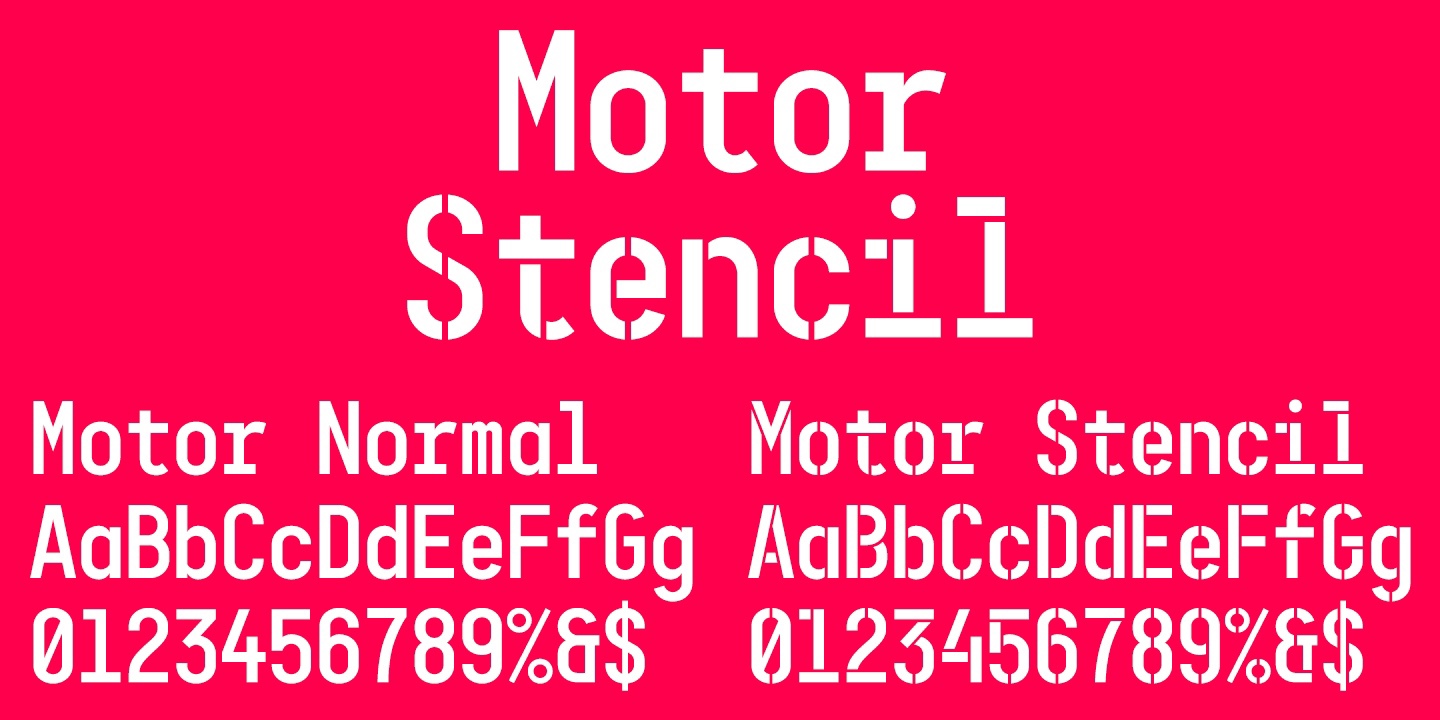 Font Motor: download and install on the WEB site