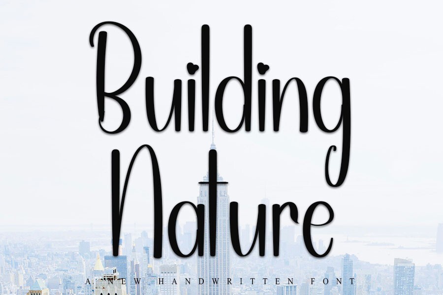 Font Building Nature