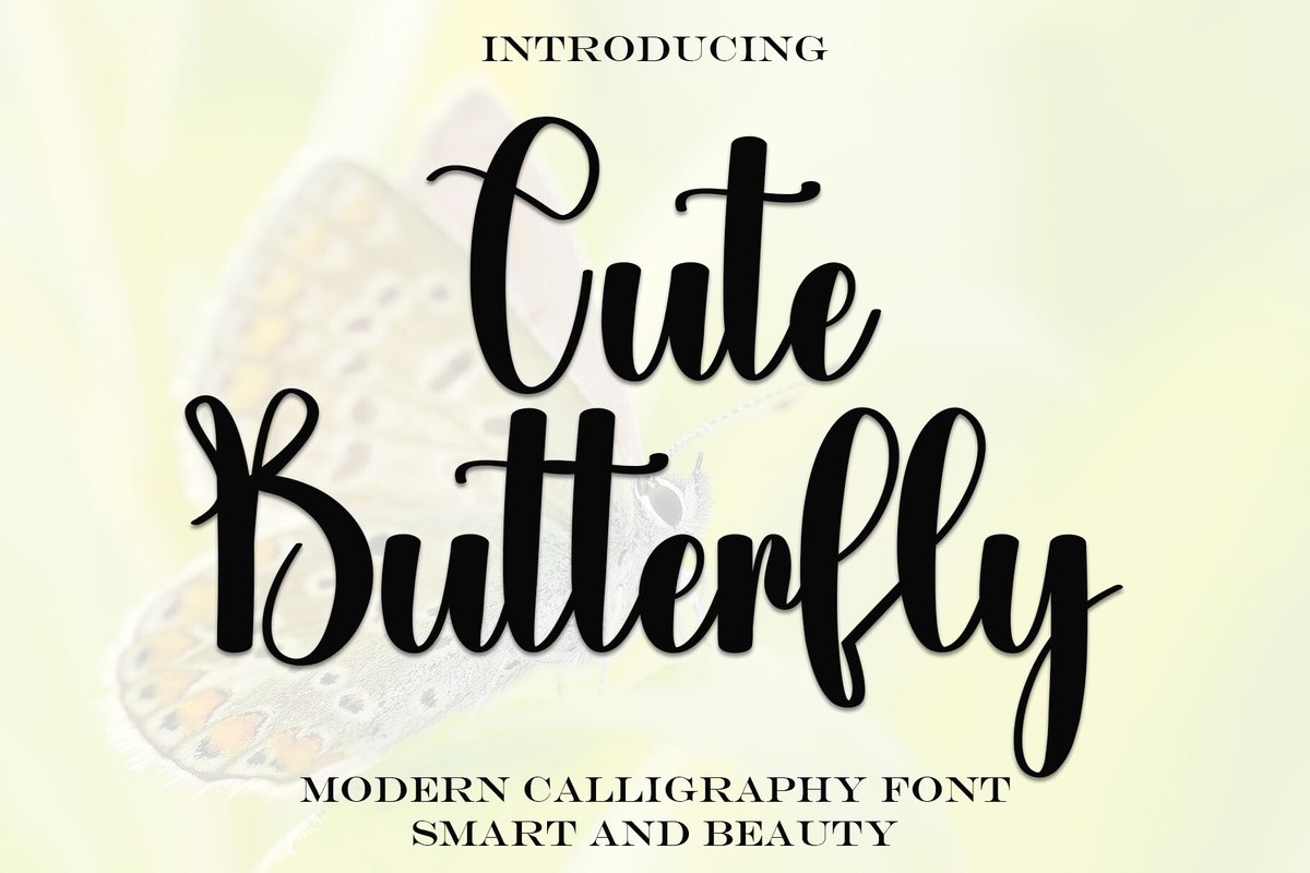 Font Cute Butterfly