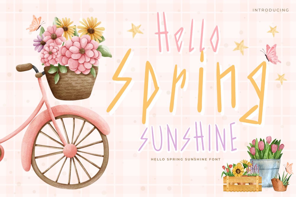 Font Hello Spring Sunshine