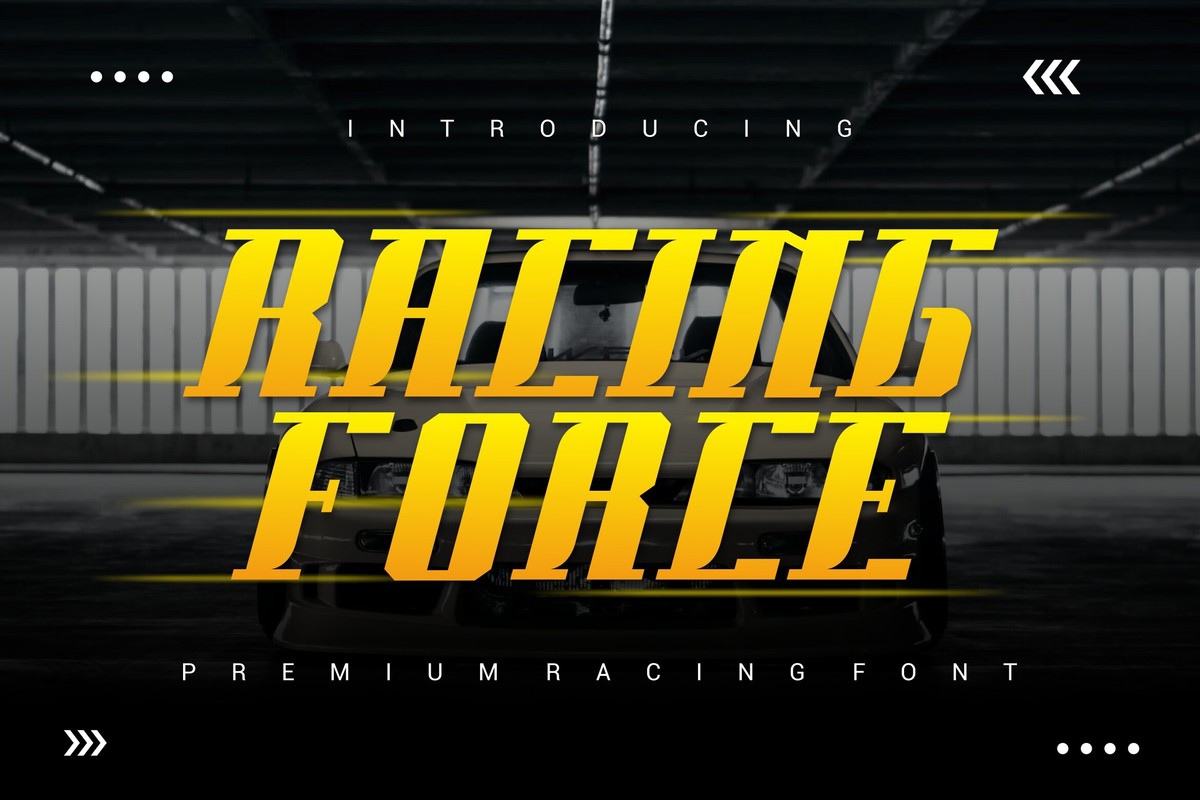 Font Racing Force