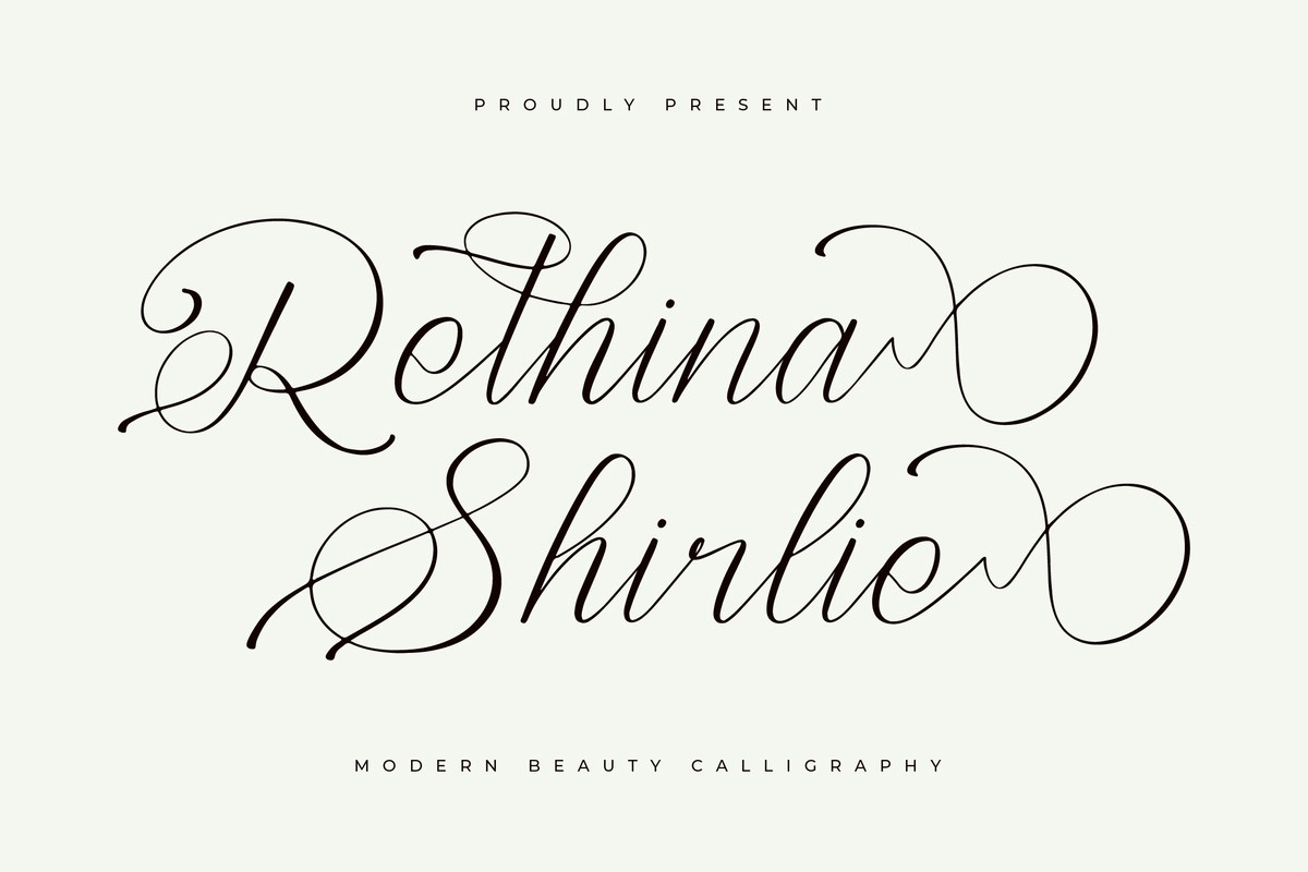 Font Rethina Shirlie