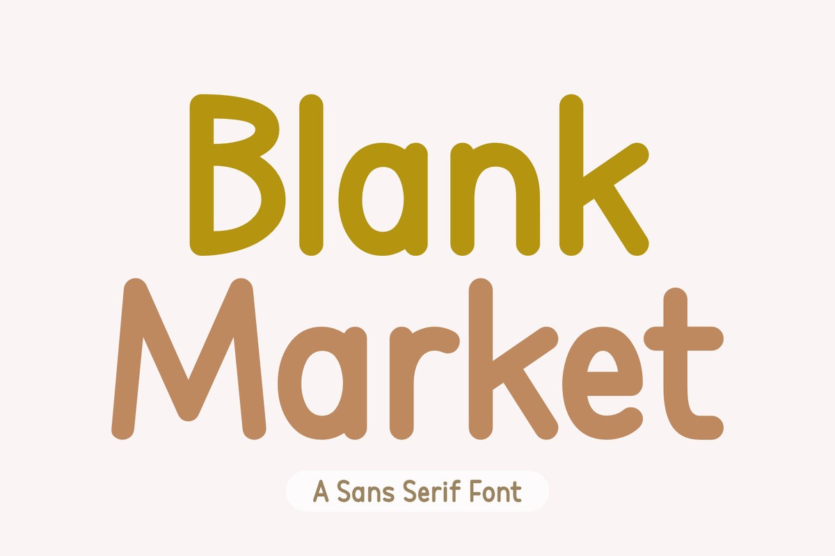 Font Blank Market