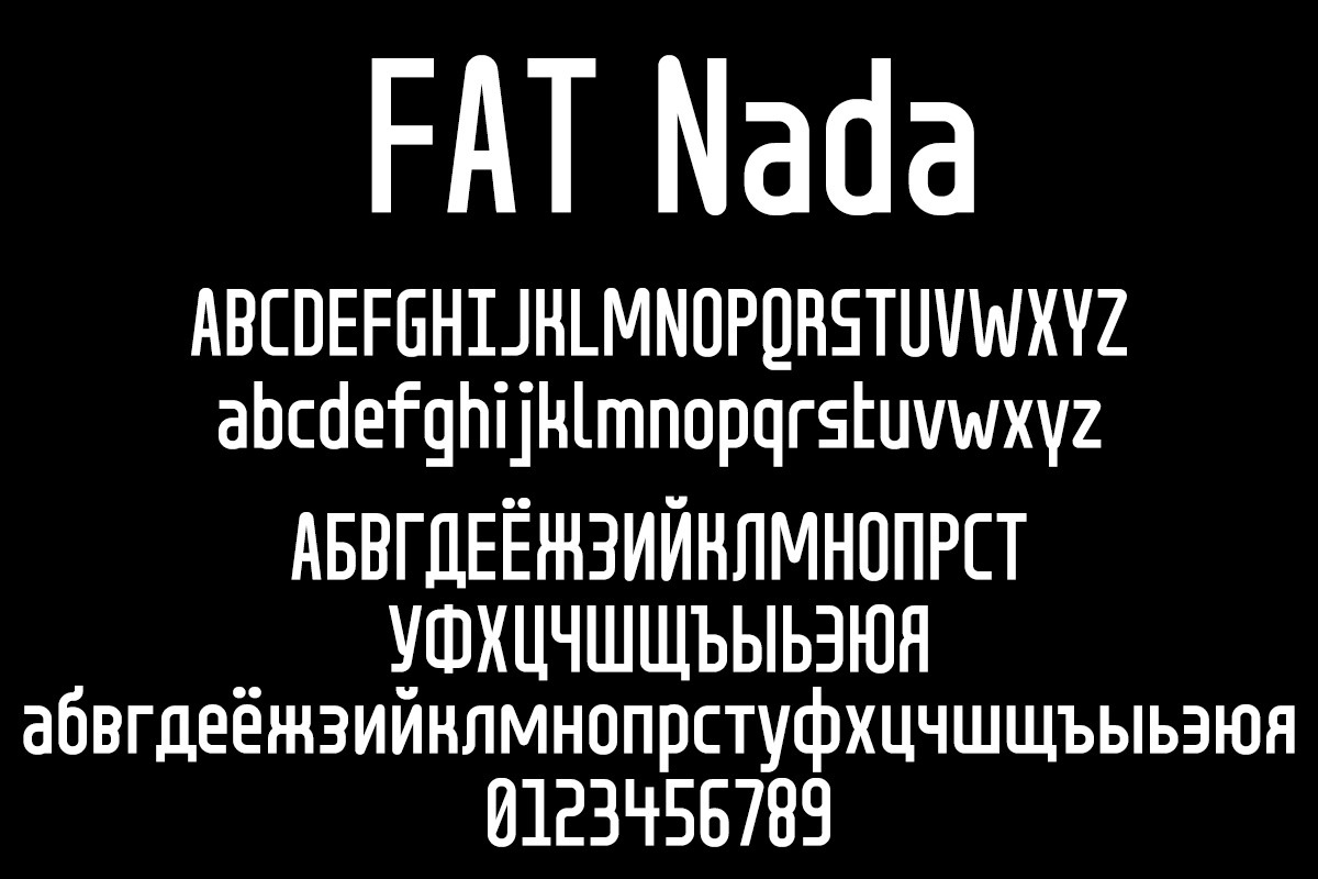 Font FAT Nada