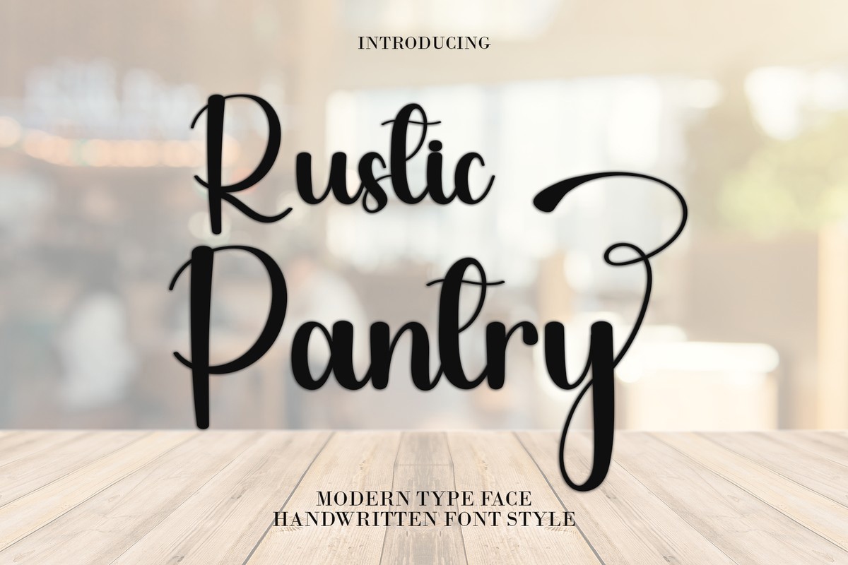 Font Rustic Pantry