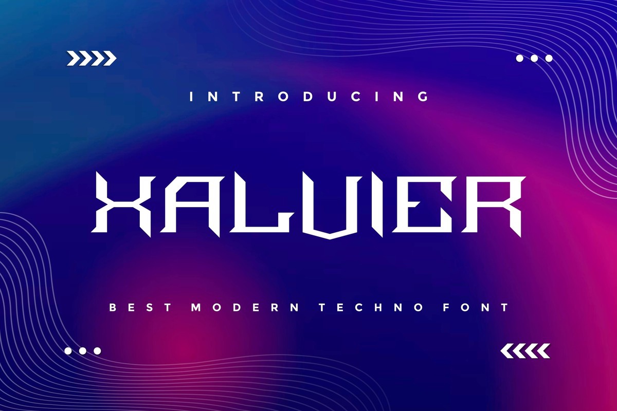 Font Xalvier