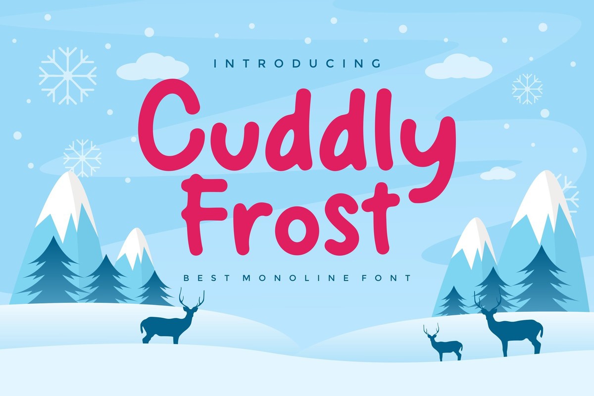 Font Cuddly Frost