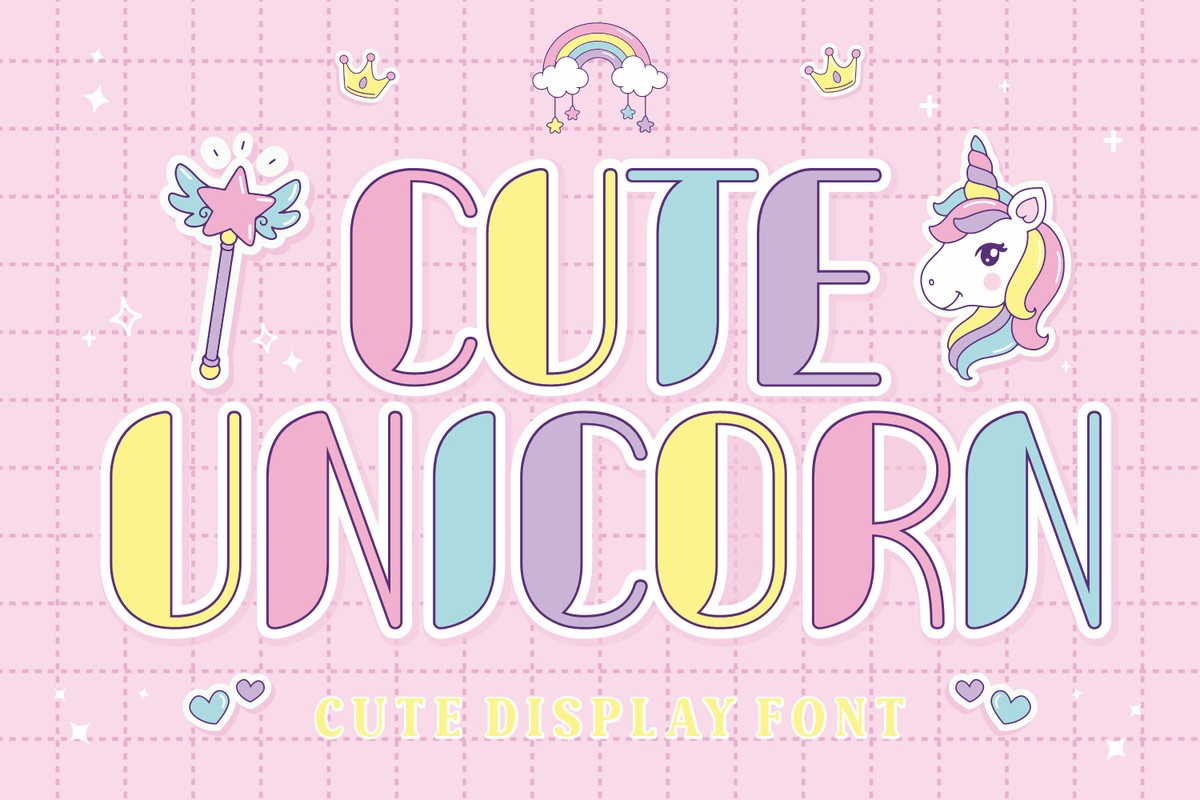 Font Cute Unicorn